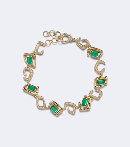 Bracciale in 18kt con smeraldi e diamanti - Shay Jewelry - Modalova
