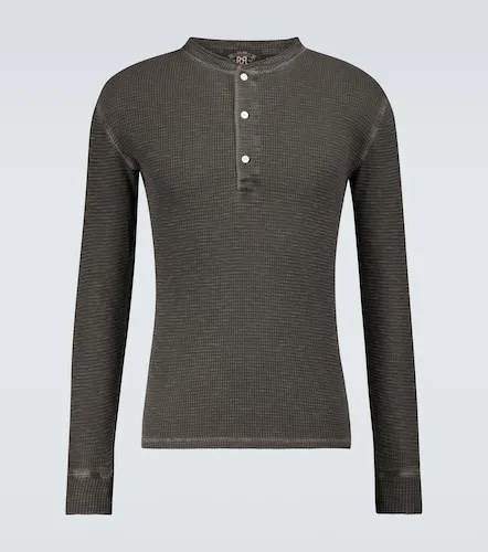 RRL Waffle-knit cotton Henley shirt - RRL - Modalova