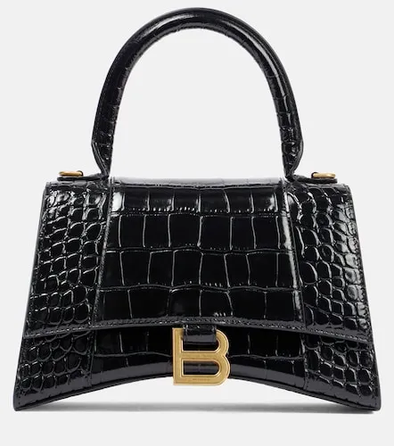 Hourglass Small leather top-handle bag - Balenciaga - Modalova