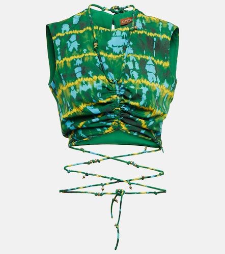 Top cropped Ayana con stampa e ruches - Altuzarra - Modalova
