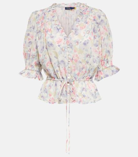 Blusa de georgette floral - Polo Ralph Lauren - Modalova