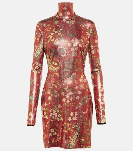 Etro Paisley high neck minidress - Etro - Modalova