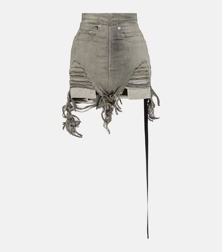 DRKSHDW distressed high-rise denim shorts - Rick Owens - Modalova