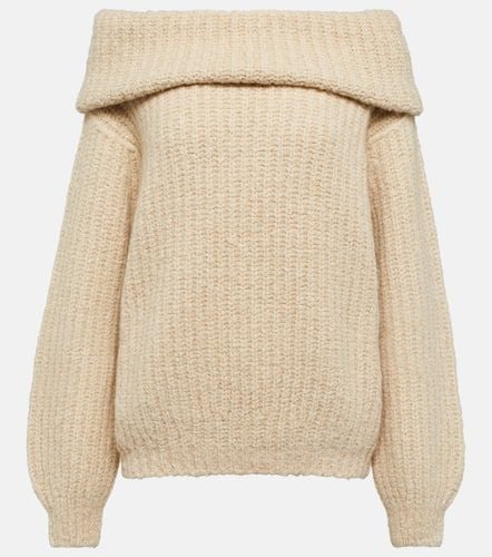 Off-shoulder ribbed-knit cashmere sweater - Loro Piana - Modalova