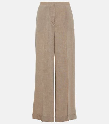 Mid-rise mélange wide-leg pants - Toteme - Modalova