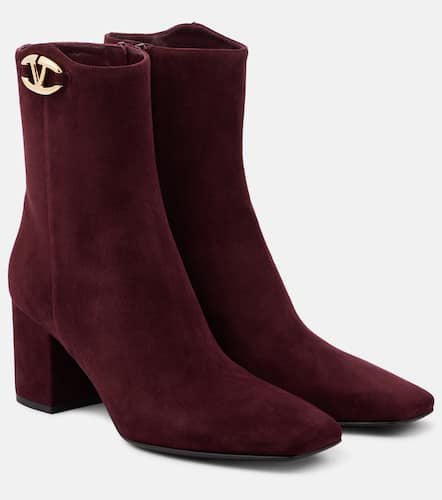 Ankle Boots VLogo The Bold Edition aus Veloursleder - Valentino Garavani - Modalova