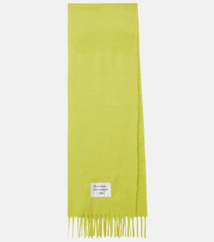 Acne Studios Logo wool-blend scarf - Acne Studios - Modalova