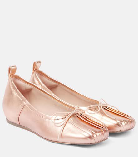 Classic pleated leather ballet flats - Simone Rocha - Modalova