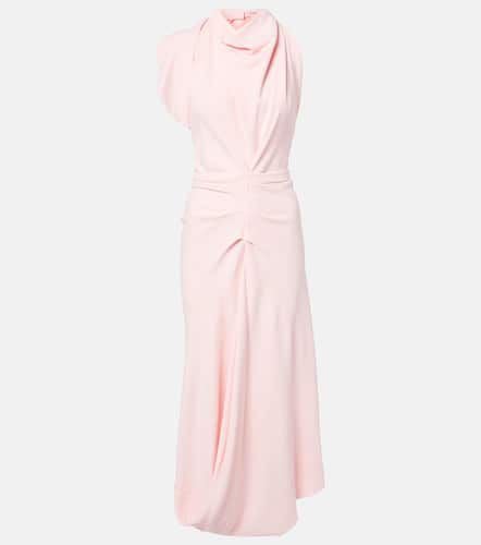 Draped crÃªpe midi dress - Victoria Beckham - Modalova