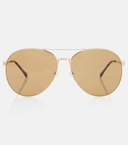 Gucci Horsebit aviator sunglasses - Gucci - Modalova