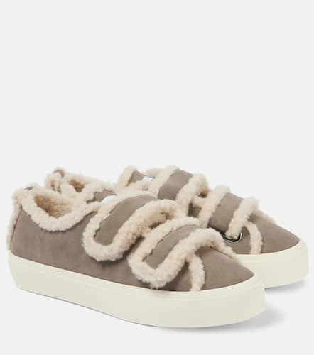 Shearling-trimmed suede sneakers - Inuikii - Modalova