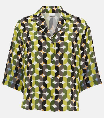 Printed crÃªpe bowling shirt - Dries Van Noten - Modalova