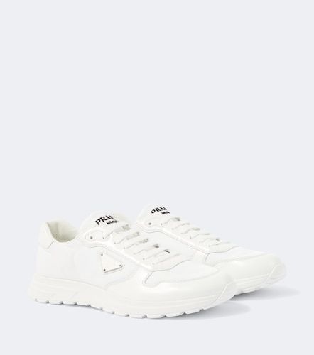 Prada Logo leather-trimmed sneakers - Prada - Modalova