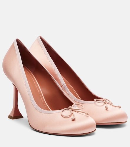 Amina Muaddi Lila 95 satin pumps - Amina Muaddi - Modalova