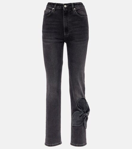 Bow-detail cropped straight jeans - Area - Modalova