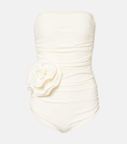 Floral-appliquÃ© ruched swimsuit - Magda Butrym - Modalova