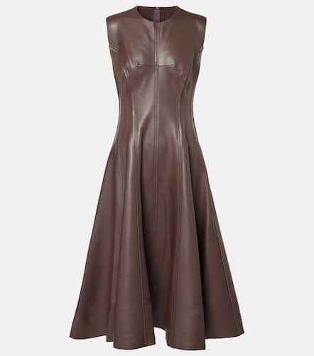 Grace faux leather bustier midi dress - Norma Kamali - Modalova