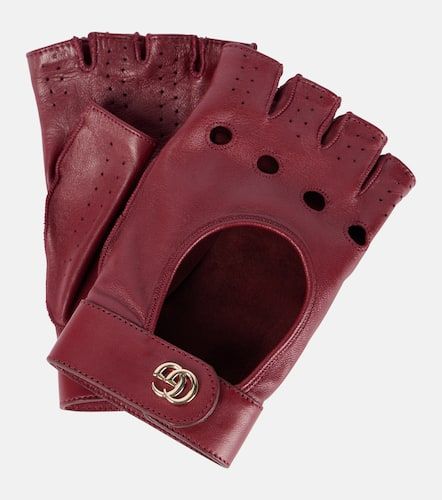 Double G leather driving gloves - Gucci - Modalova