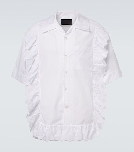 Camicia in popeline di cotone con volant - Simone Rocha - Modalova