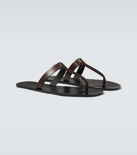 Cassandre leather thong sandals - Saint Laurent - Modalova