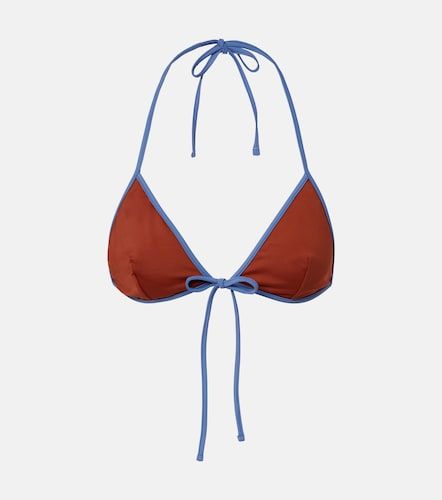 Top de bikini triangular con logo - Prada - Modalova