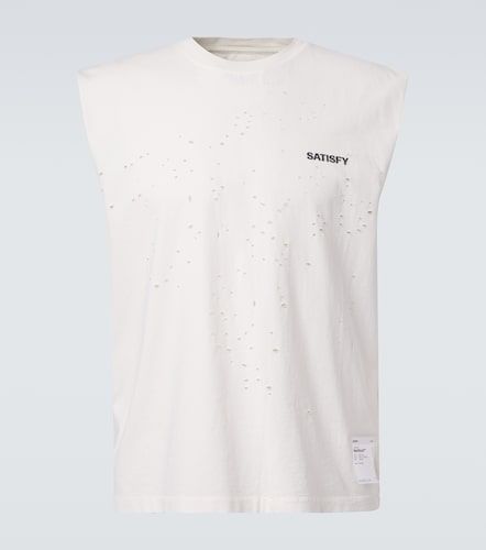 Top in jersey di cotone distressed - Satisfy - Modalova