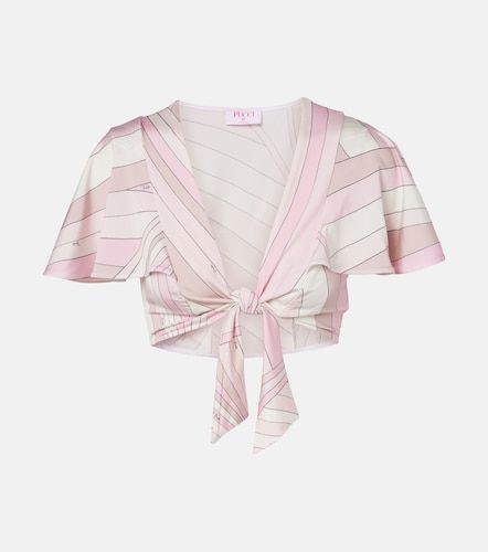 Pucci Iride jersey crop top - Pucci - Modalova