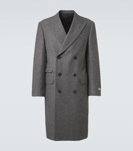Double-breasted wool and silk coat - Canali - Modalova