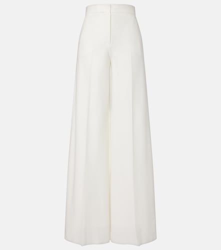 Pantalones anchos de piqué de algodón - Max Mara - Modalova