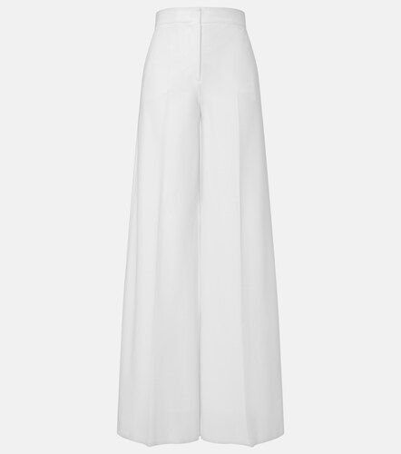 Pantaloni a gamba larga in piqué di cotone - Max Mara - Modalova