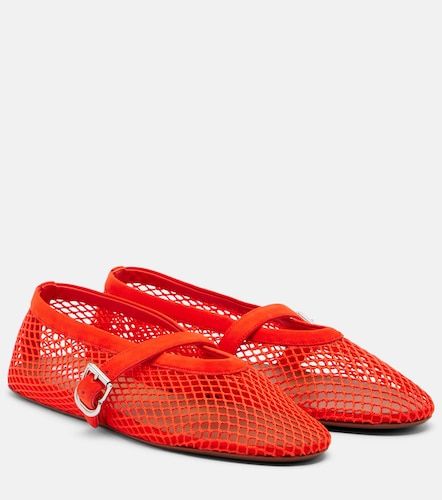 Alaïa Bailarinas de red con piel - Alaia - Modalova