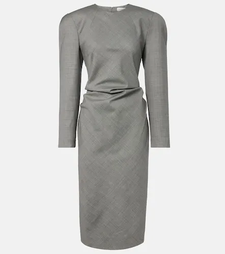 Vestido midi de lana drapeado - Magda Butrym - Modalova