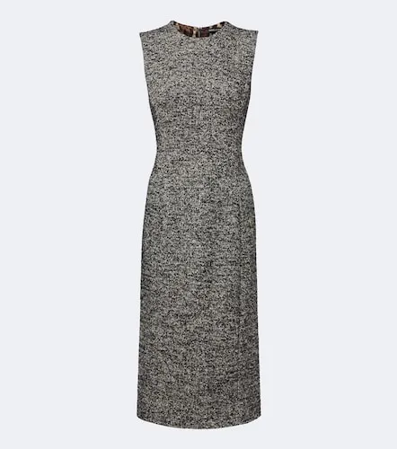 Wool and silk-blend tweed midi dress - Dolce&Gabbana - Modalova