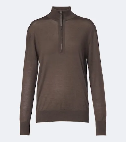Cashmere and silk half-zip sweater - Tod's - Modalova