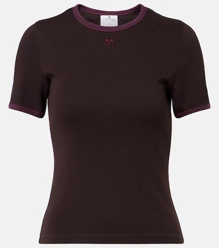 Courrèges T-shirt in jersey di cotone - Courreges - Modalova