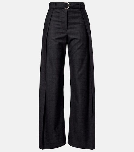 Pantalones barrel a cuadros con cinturón - Loewe - Modalova