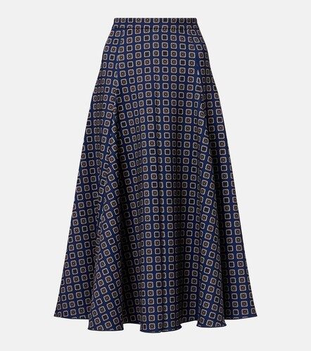 Falda midi Benda de jersey estampada - Max Mara - Modalova