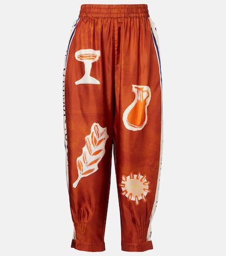 X LRNCE Soleil D'Amour silk tapered pants - Alemais - Modalova