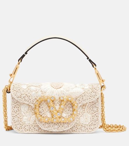 Borsa Locò Small con cristalli e perline - Valentino Garavani - Modalova
