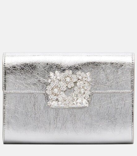 Clutch Efflorescenza Mini in pelle metallizzata - Roger Vivier - Modalova
