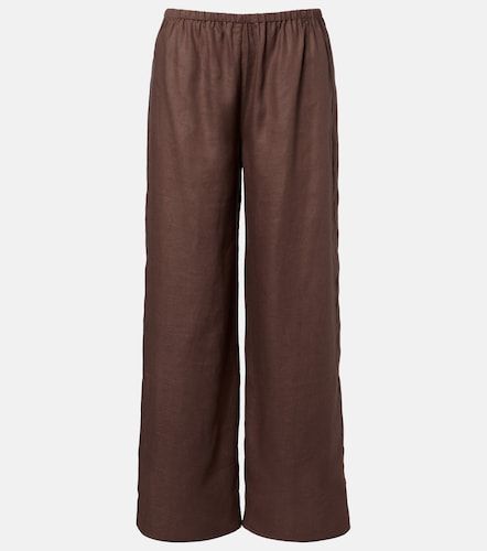 Pantaloni a gamba larga Austin in lino - Asceno - Modalova