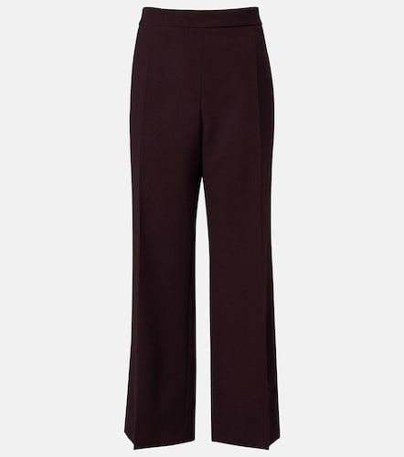 High-rise virgin wool wide-leg pants - Chloe - Modalova