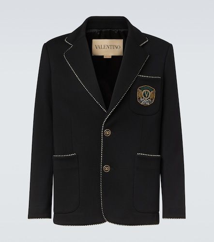 Embroidered virgin wool blazer - Valentino Garavani - Modalova