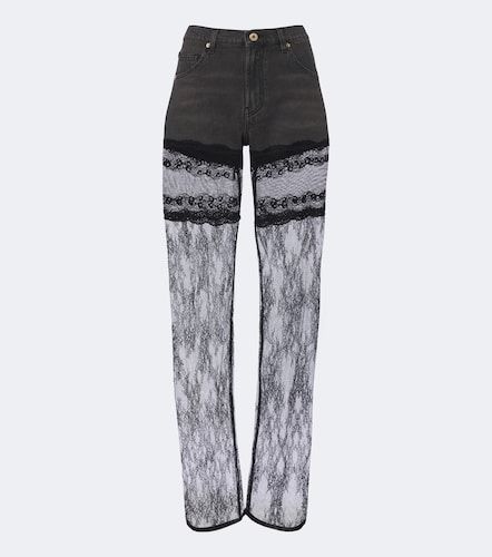 Blumarine Wide-Leg Jeans mit Spitze - Blumarine - Modalova