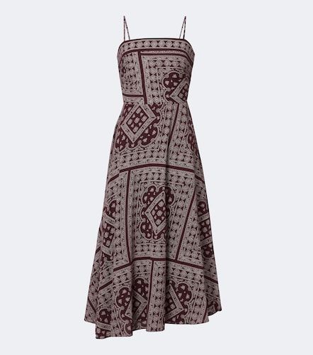 Vestido midi Kitt en mezcla de algodón estampado - Veronica Beard - Modalova