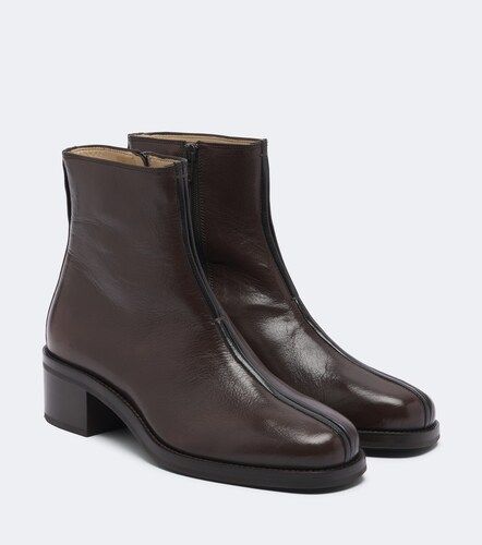 Lemaire Piped leather ankle boots - Lemaire - Modalova