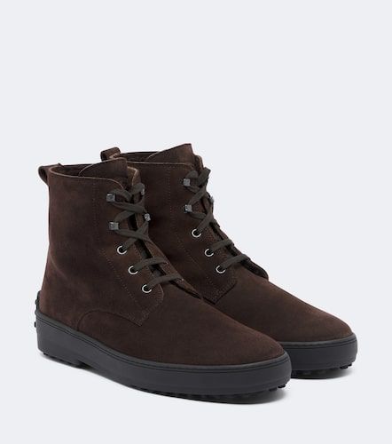 Stivali stringati Gommino® in suede - Tod's - Modalova