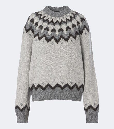 Alan Fair Isle alpaca and wool-blend sweater - Nili Lotan - Modalova
