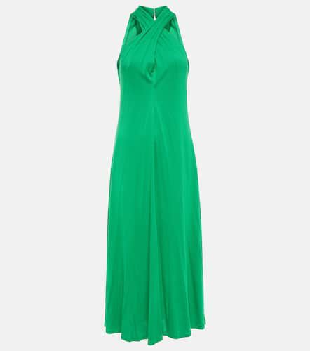 Halterneck jersey midi dress - Polo Ralph Lauren - Modalova