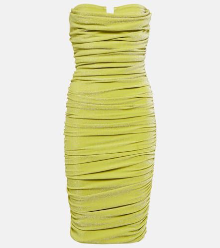 Strapless ruched midi dress - Bananhot - Modalova